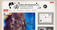 Desktop Screenshot of clarkspets.com